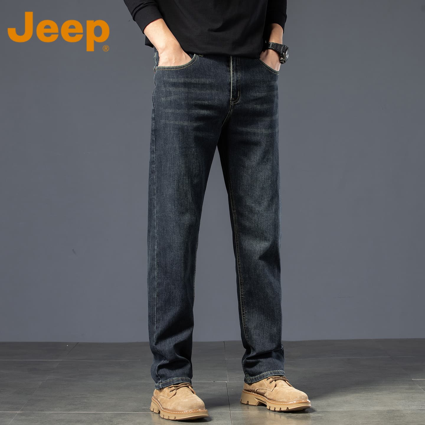 Штаны Jeep Чернила Синий Мужской Джинсы - изображение 3