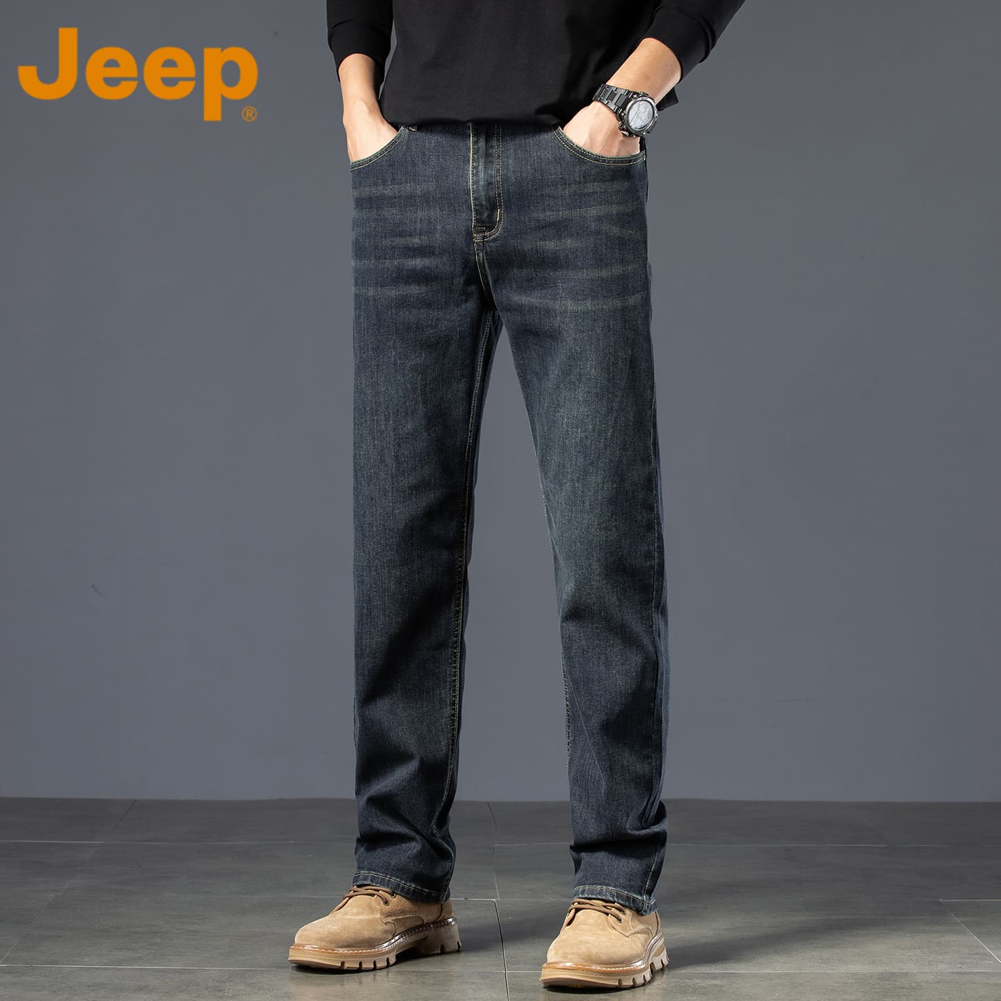 Штаны Jeep Чернила Синий Мужской Джинсы - изображение 2