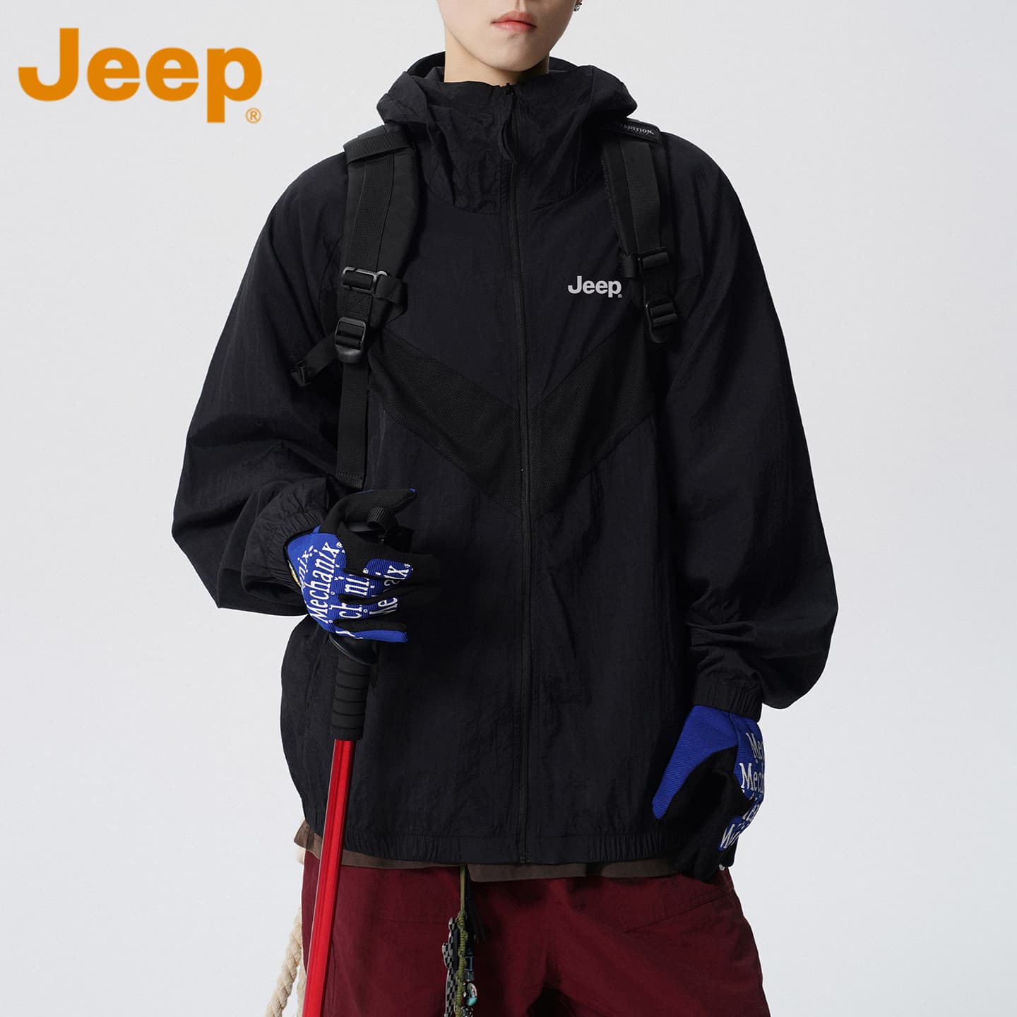 Легкая ветровка Jeep Одежда с UV-защитой Унисекс - изображение 5