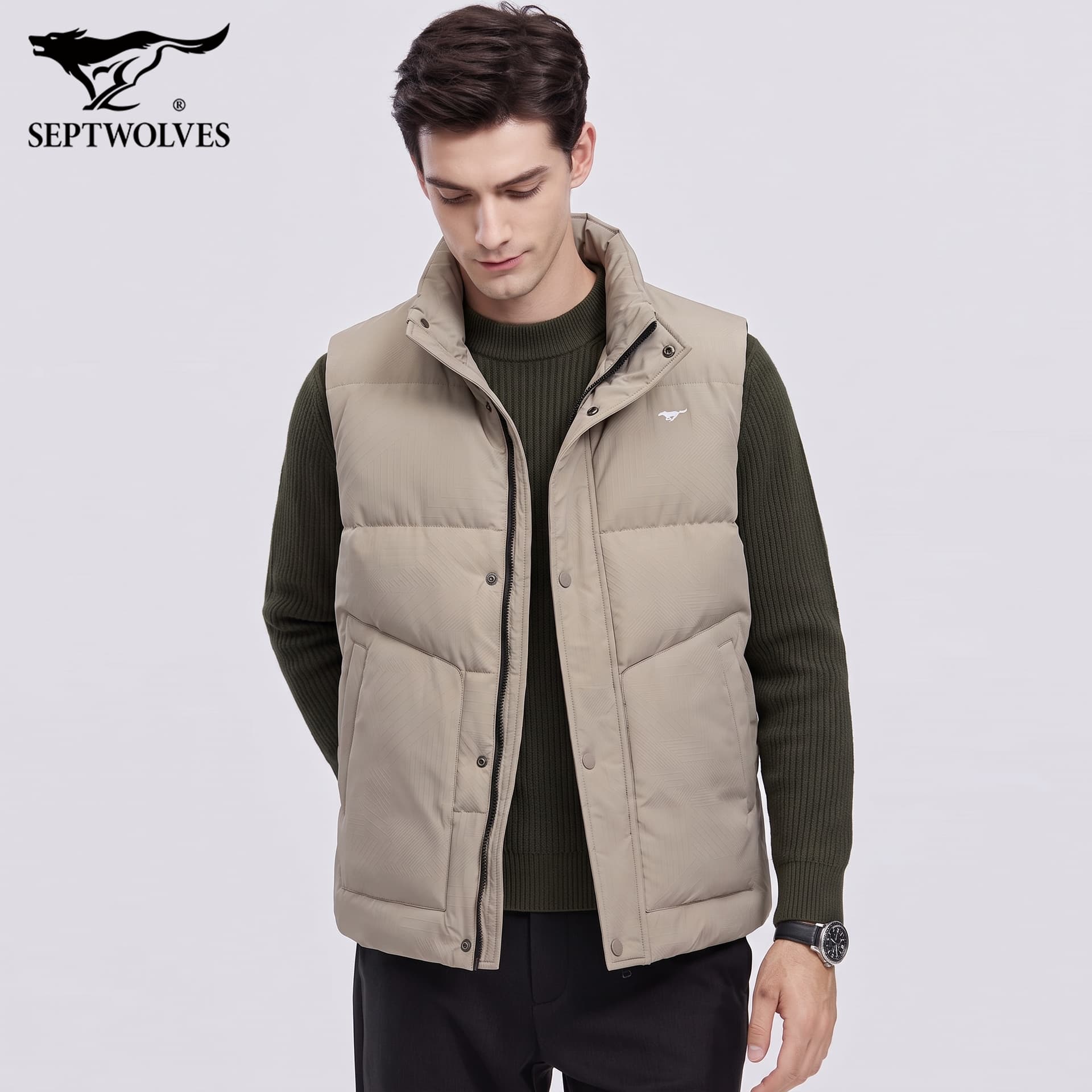 Куртка SEPTWOLVES 704 (Light Apricot) Мужские пуховые жилеты - изображение 4