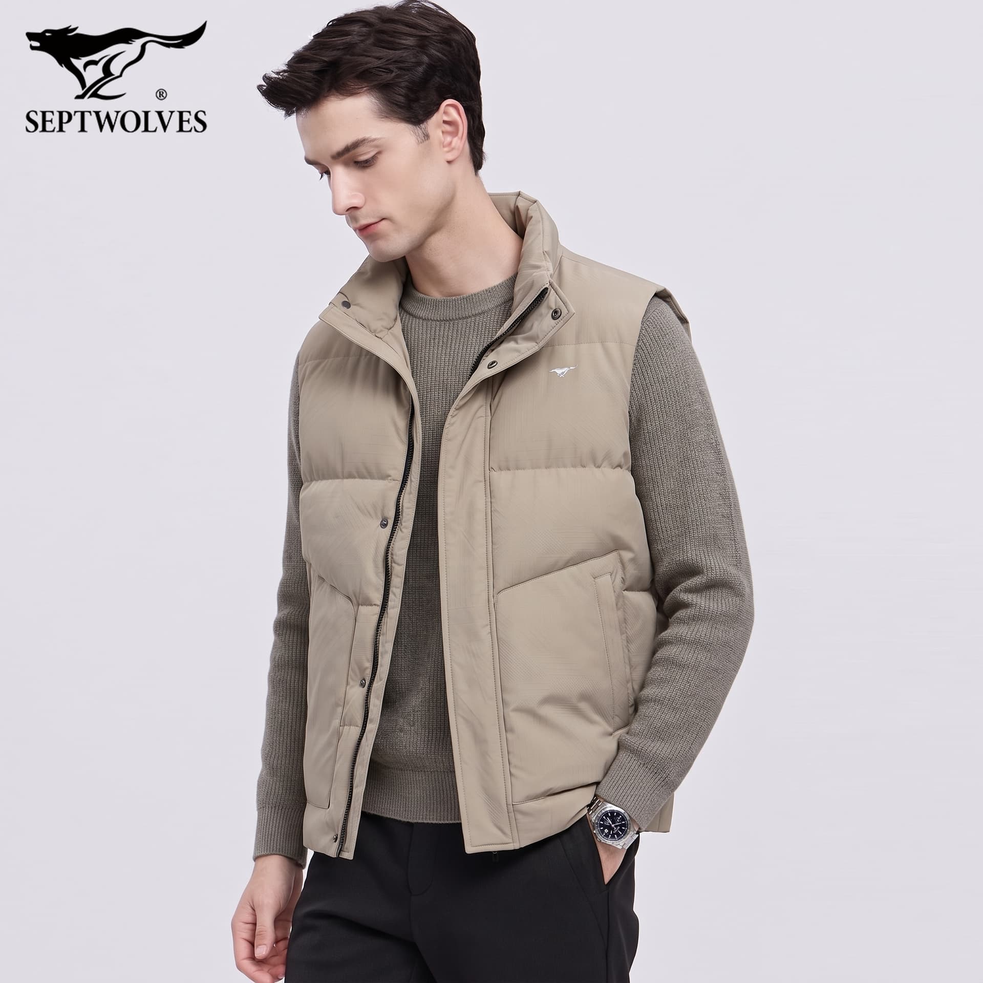 Куртка SEPTWOLVES 704 (Light Apricot) Мужские пуховые жилеты - изображение 4