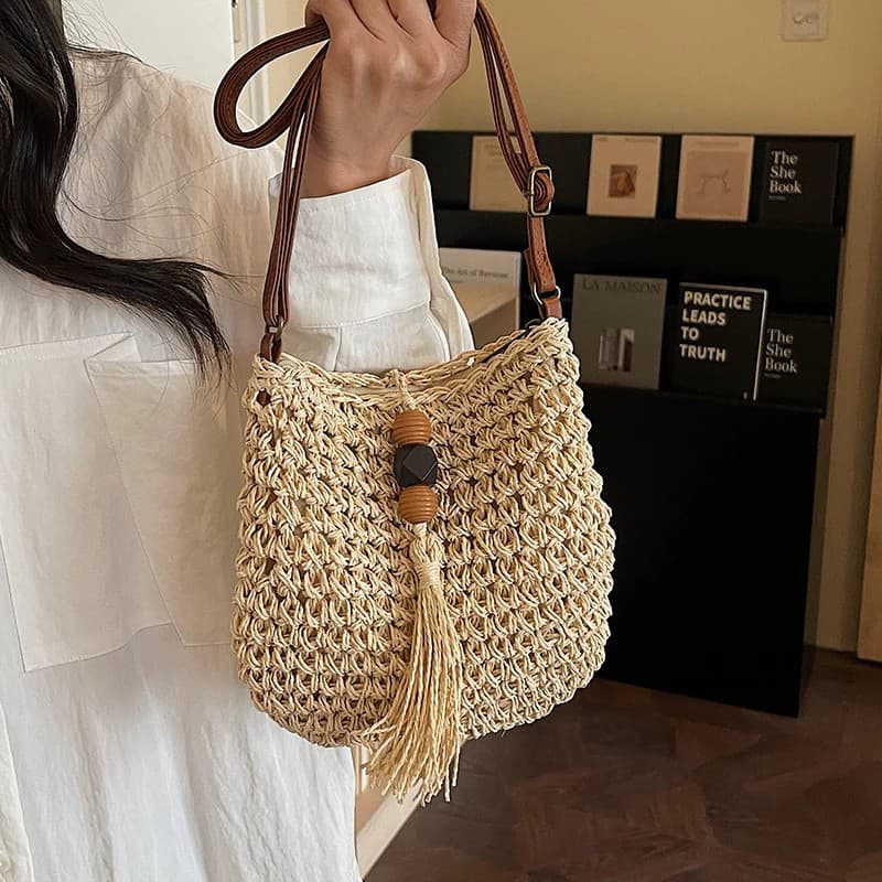 Сумка через плечо VINEY Crossbody сумка Ecru (Брелок включен) Женская - изображение 5