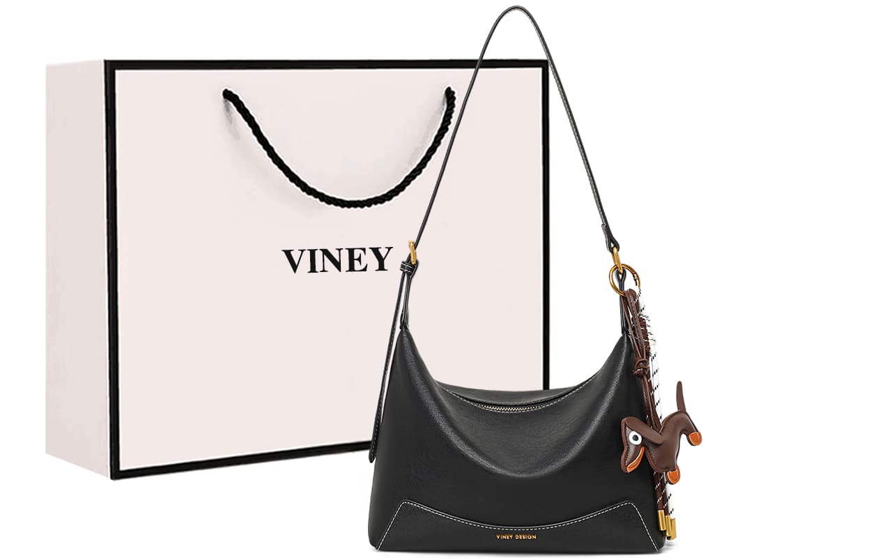 Сумка через плечо VINEY Crossbody сумка Черная (Брелок включен) Женская - изображение 2