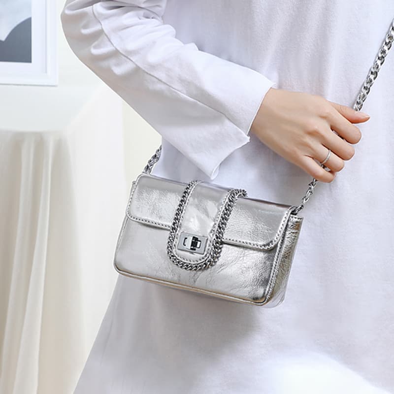 Сумка через плечо VINEY Сумки через плечо Silver Women's - изображение 7