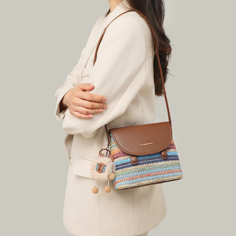 Сумка через плечо VINEY Crossbody Bag Rainbow (Брелок включен) Женская - изображение 4