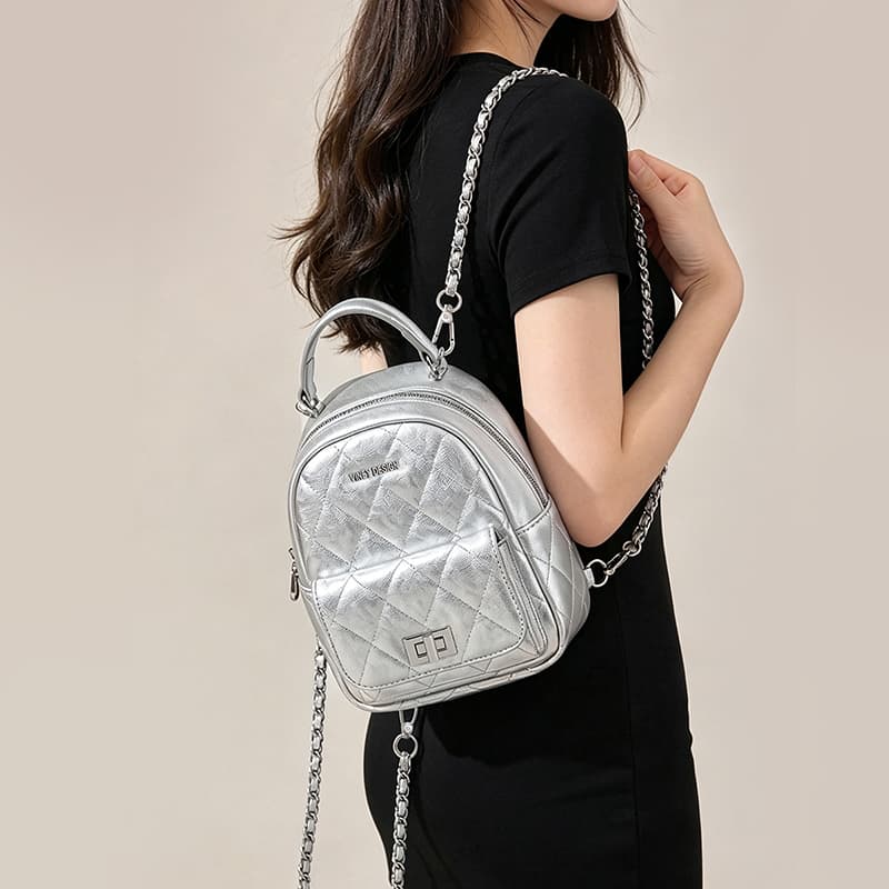 Рюкзак VINEY Рюкзаки Silver Women's - изображение 3