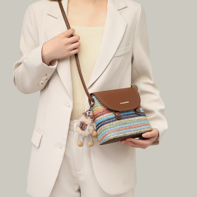 Сумка через плечо VINEY Crossbody Bag Rainbow (Брелок включен) Женская - изображение 3