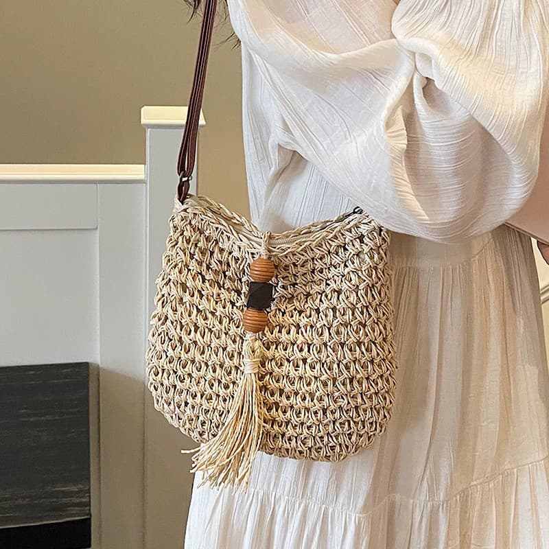 Сумка через плечо VINEY Crossbody сумка Ecru (Брелок включен) Женская - изображение 4