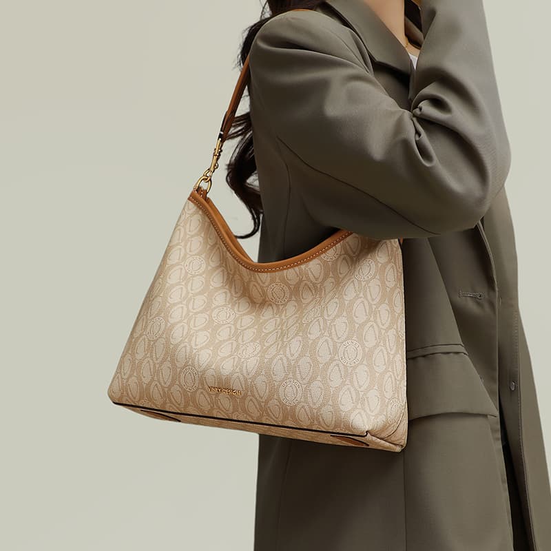 Мини-сумка VINEY Синтетическая кожа Сумки через плечо Обычный (стандартный) Женские Абрикос - изображение 6