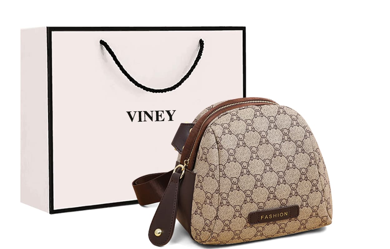 Сумка через плечо VINEY PVC Сумки кросс-боди Женские Кофе - изображение 4