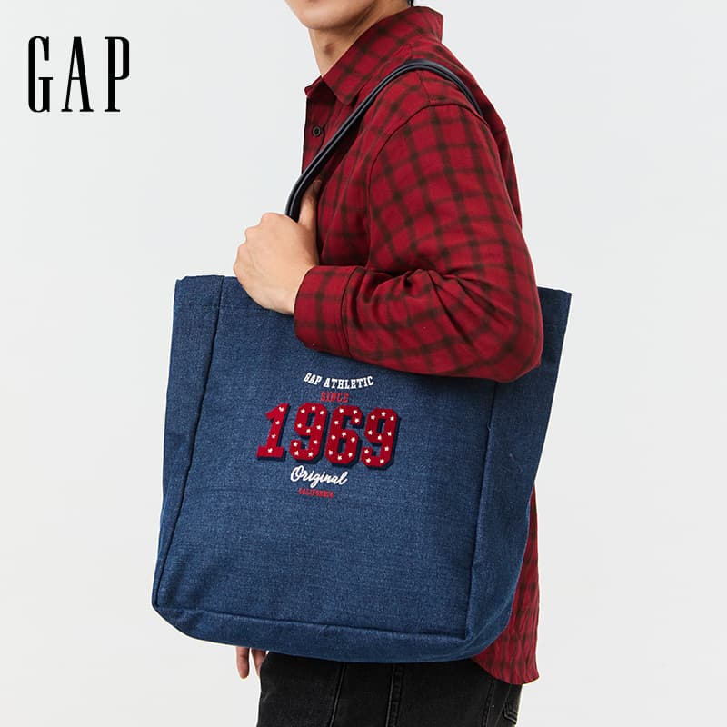 Мини-сумка GAP Деним Сумка через плечо Стандартная (Стандартная) Унисекс Синяя - изображение 5