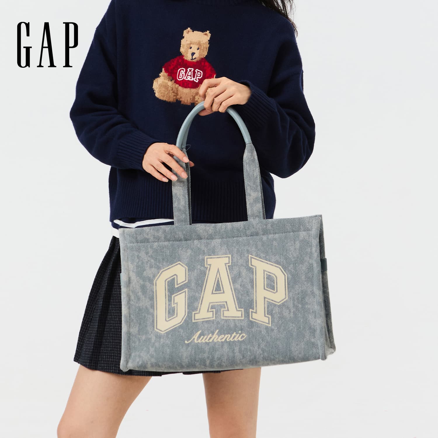 Сумка GAP Ткань Сумка Унисекс Светло-Синий Синий - изображение 5