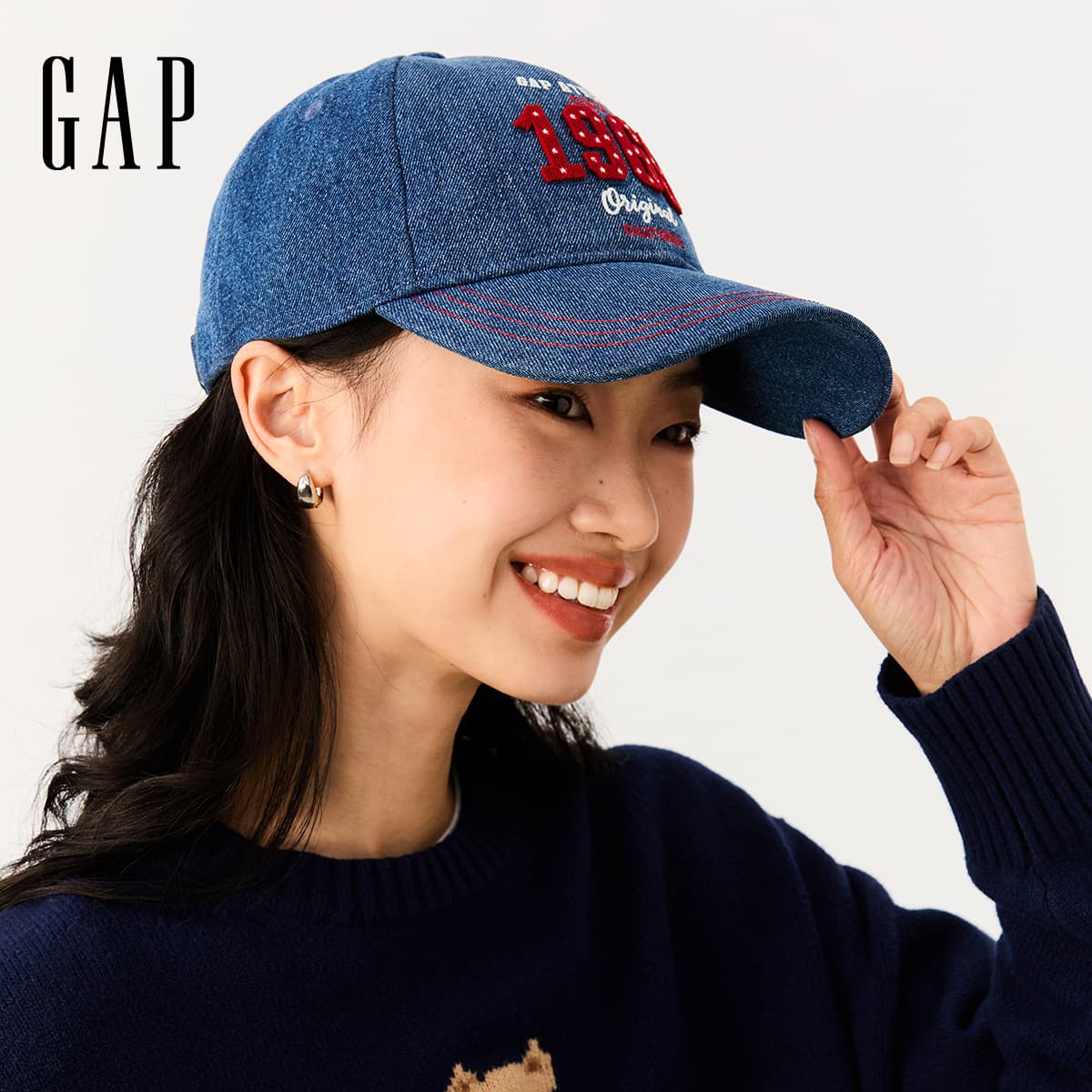 Кепка GAP Деним Кепки Женские - изображение 4