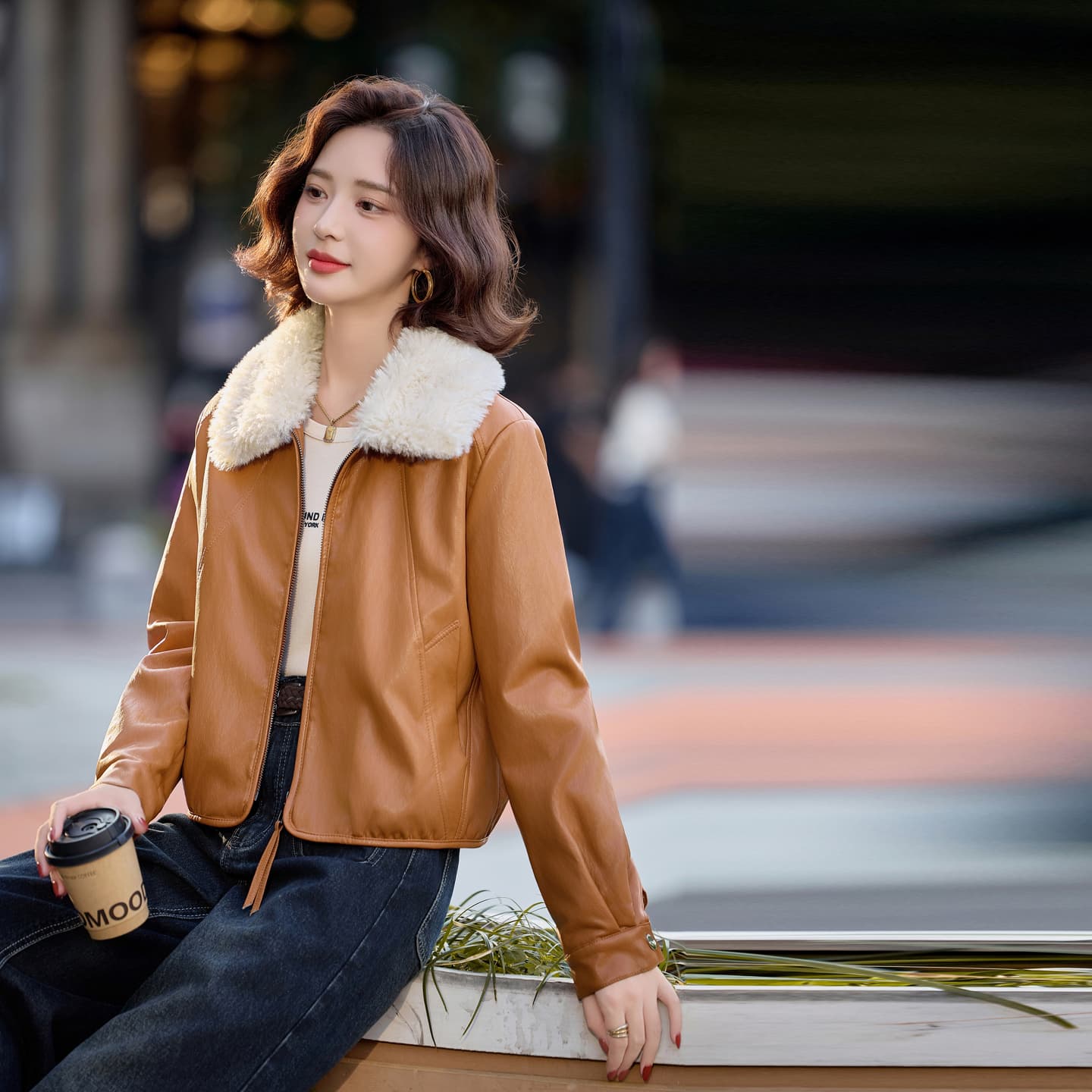 KAISER Vintage Fashion Утолщенный с начесом Стильный Снижение веса и коррекция фигуры Теплоизоляционный ПУ (полиуретан) - изображение 4