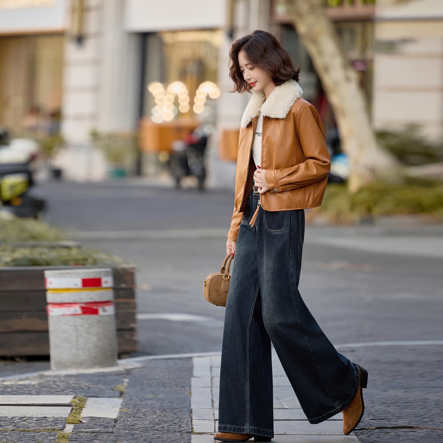 KAISER Vintage Fashion Утолщенный с начесом Стильный Снижение веса и коррекция фигуры Теплоизоляционный ПУ (полиуретан) - изображение 5