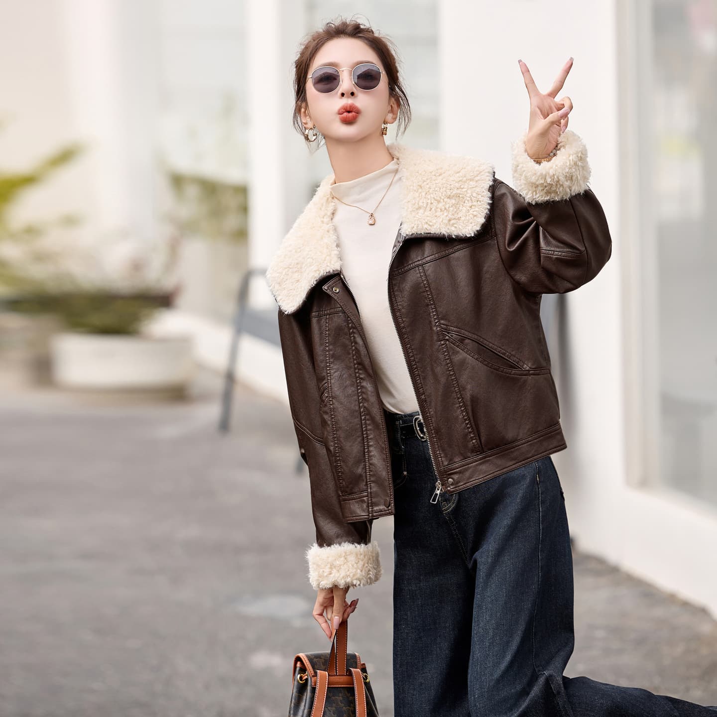 KAISER Женские Кожаные куртки - изображение 6