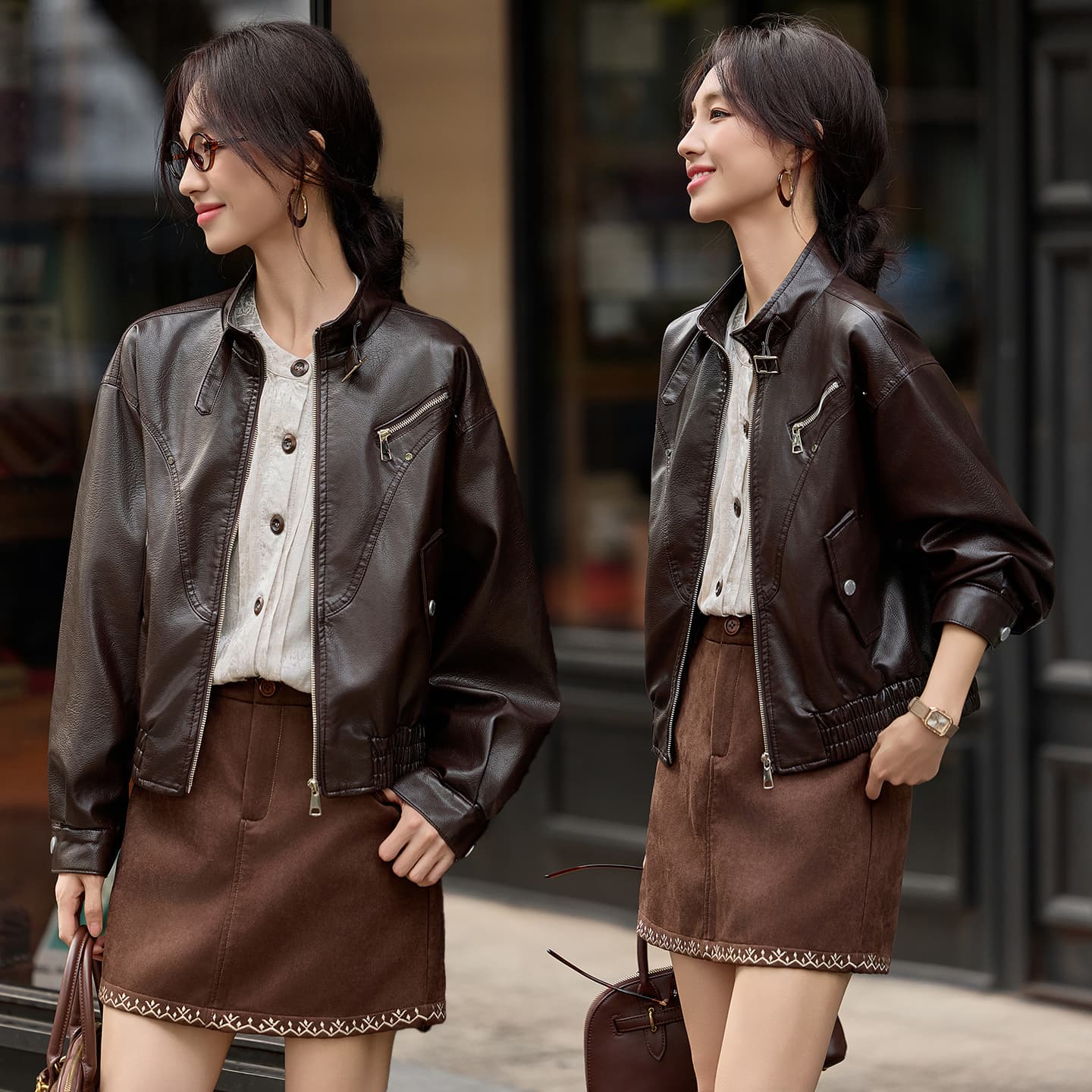KAISER Женские Кожаные куртки - изображение 5