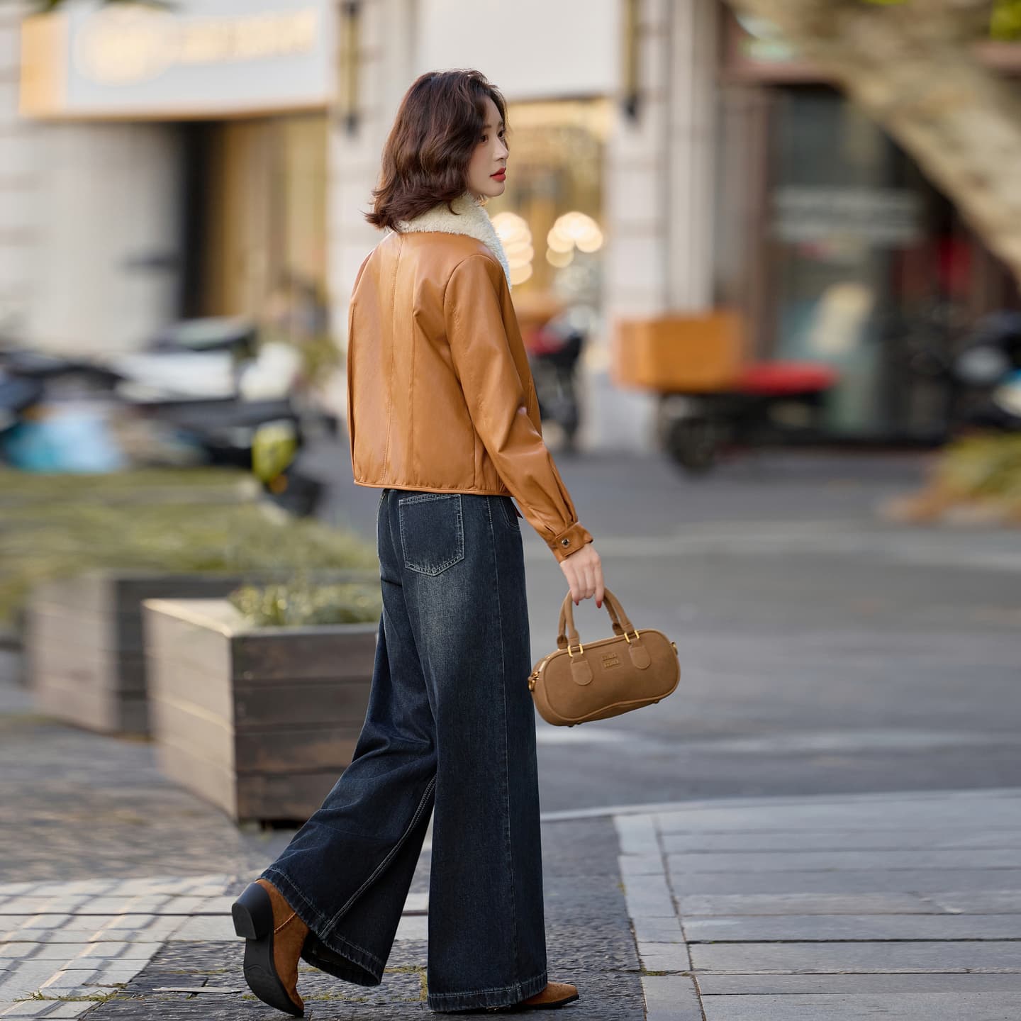 KAISER Vintage Fashion Утолщенный с начесом Стильный Снижение веса и коррекция фигуры Теплоизоляционный ПУ (полиуретан) - изображение 6