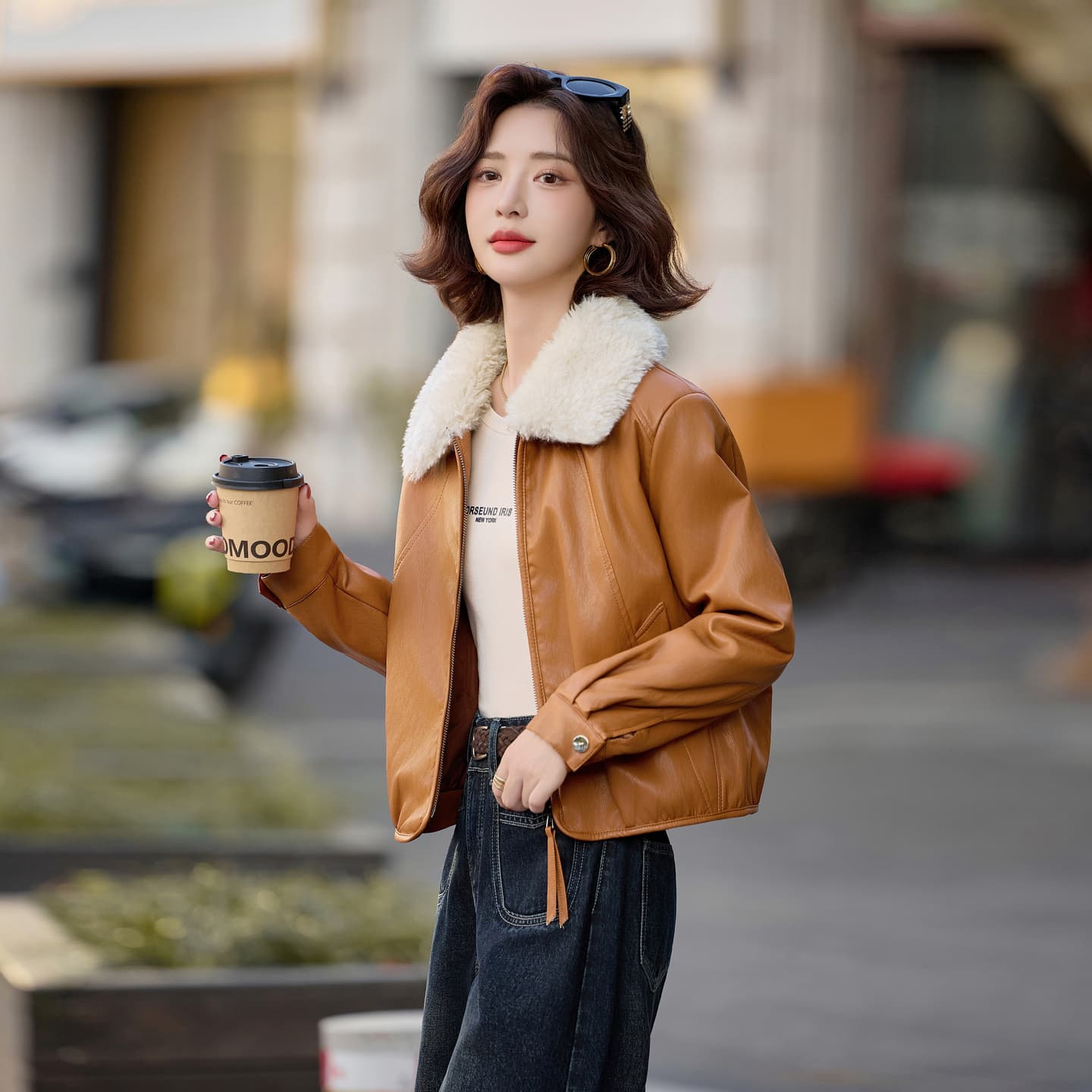 KAISER Vintage Fashion Утолщенный с начесом Стильный Снижение веса и коррекция фигуры Теплоизоляционный ПУ (полиуретан) - изображение 2