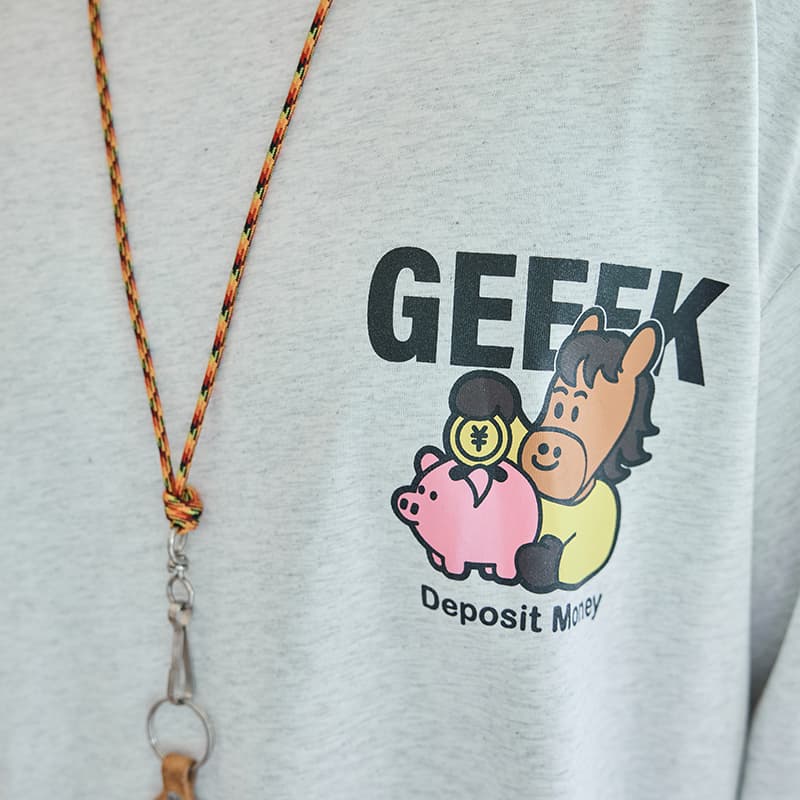 Футболка WAYNEXZAVIER Светло-серый мужские T-рубашки - изображение 5