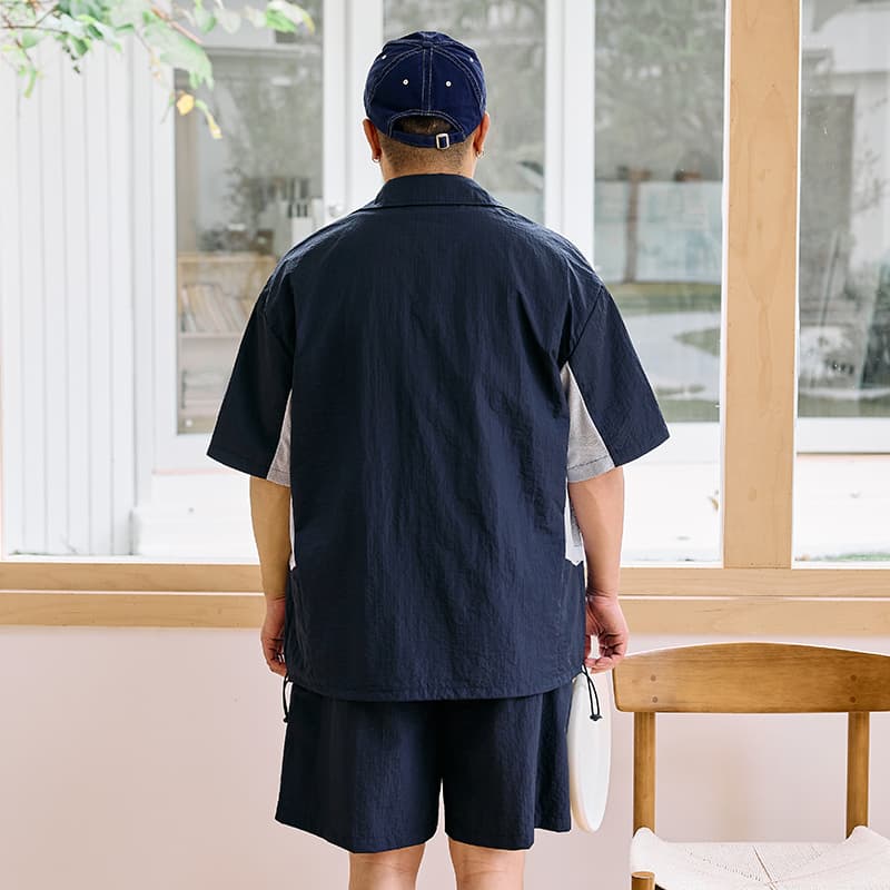 Рубашка WAYNEXZAVIER Blue Men's Shirts WAYNEXZAVIER Синий Мужские Рубашки - изображение 4