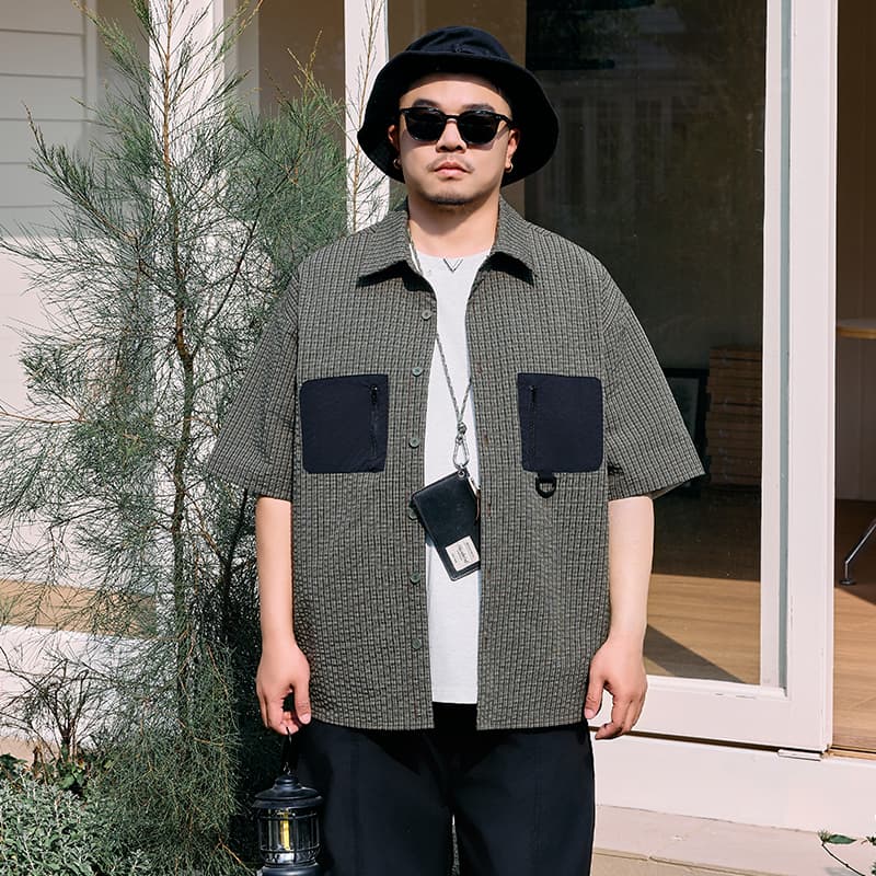 Рубашка WAYNEXZAVIER Army Green Мужские Рубашки - изображение 3