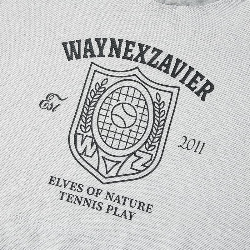 Худи WAYNEXZAVIER Светло-серый Мужской Толстовки - изображение 5