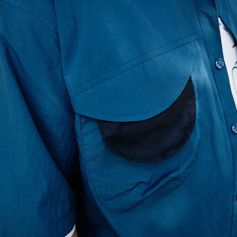 Рубашка WAYNEXZAVIER Blue Men's Shirts WAYNEXZAVIER Синий Мужские Рубашки - изображение 5