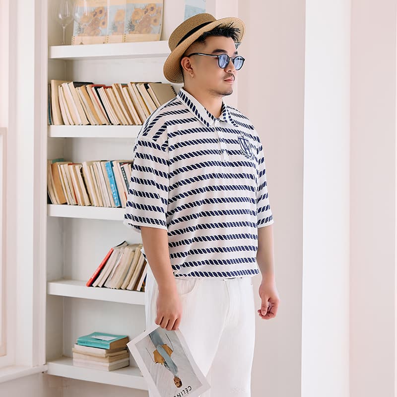 Поло WAYNEXZAVIER Blue Men's Polo - изображение 6