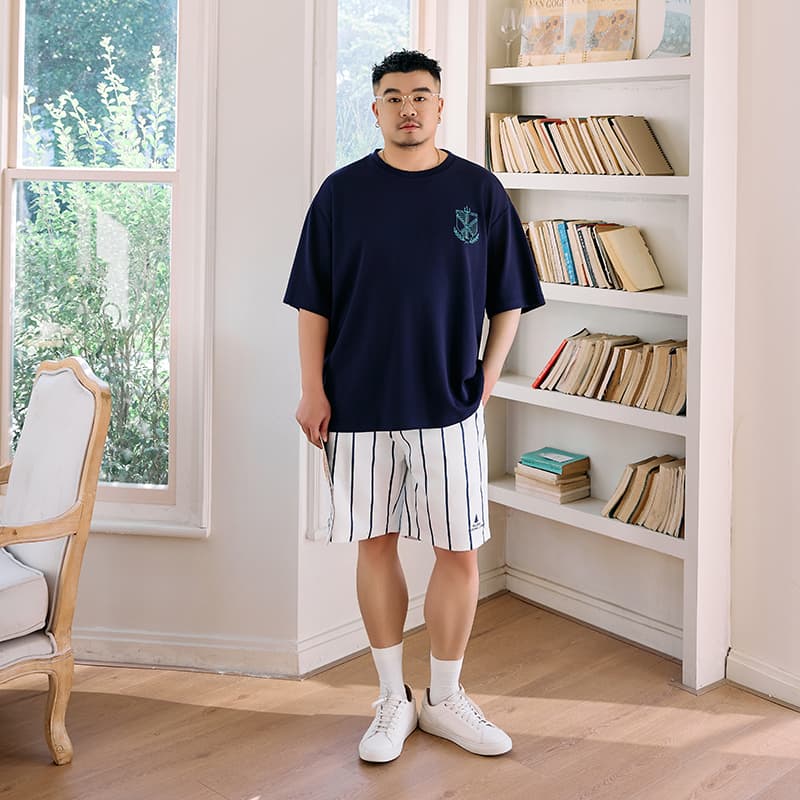 Футболка WAYNEXZAVIER Синий Мужская T-Рубашка - изображение 7