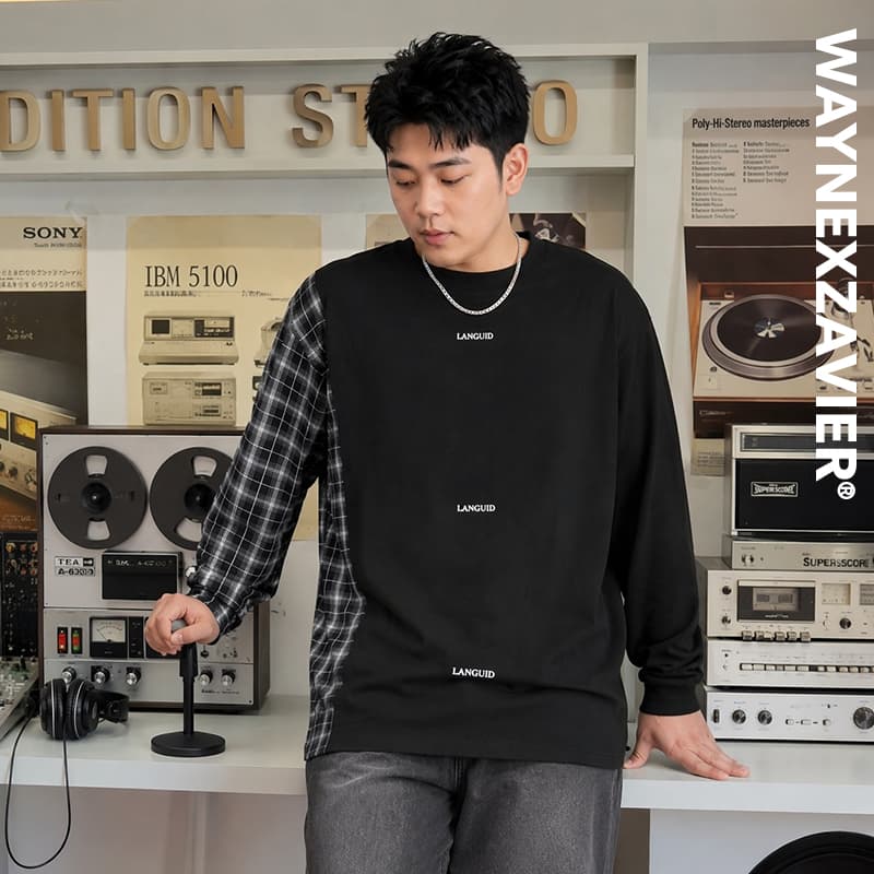 Футболка WAYNEXZAVIER Черные Мужские T-Рубашки - изображение 3
