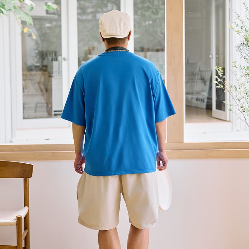Футболка WAYNEXZAVIER Синий Мужская T-Рубашка - изображение 4