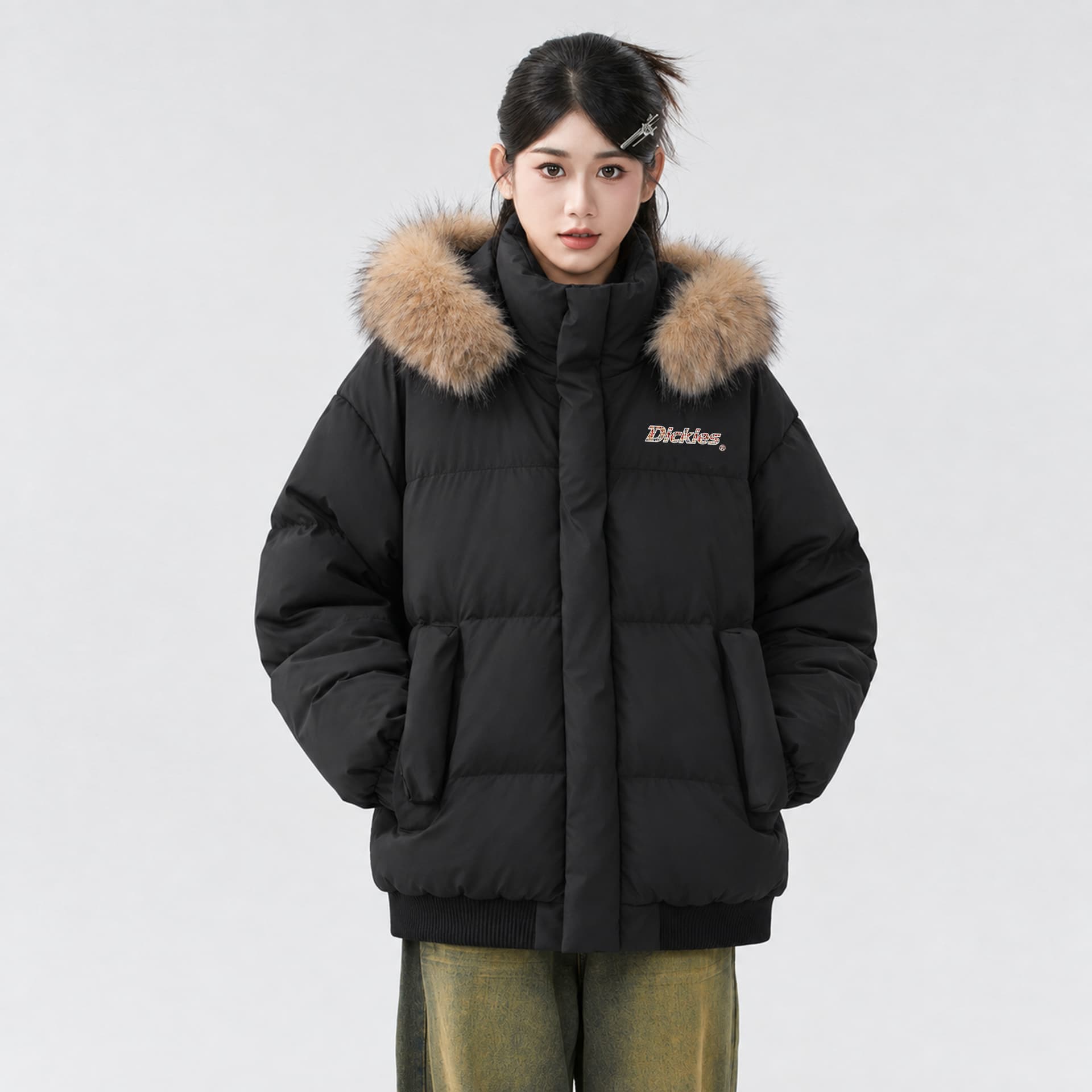 Зимняя куртка пуховик dickies Унисекс Куртки на синтепоне - изображение 4