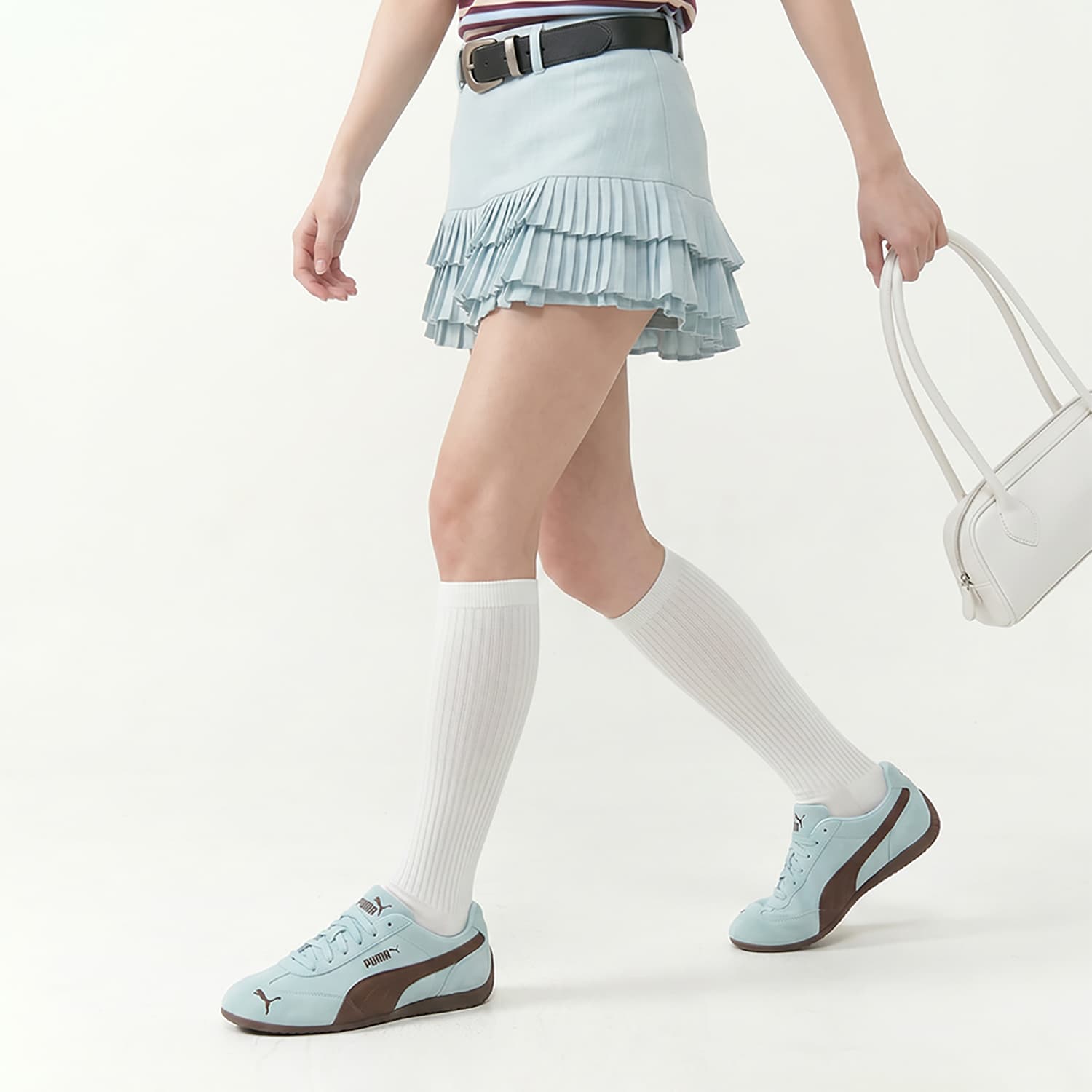 Кроссовки PUMA Speedcat Покрытие Баланс Легкий Лоу-топы Повседневная обувь Unisex Light Синий - изображение 7