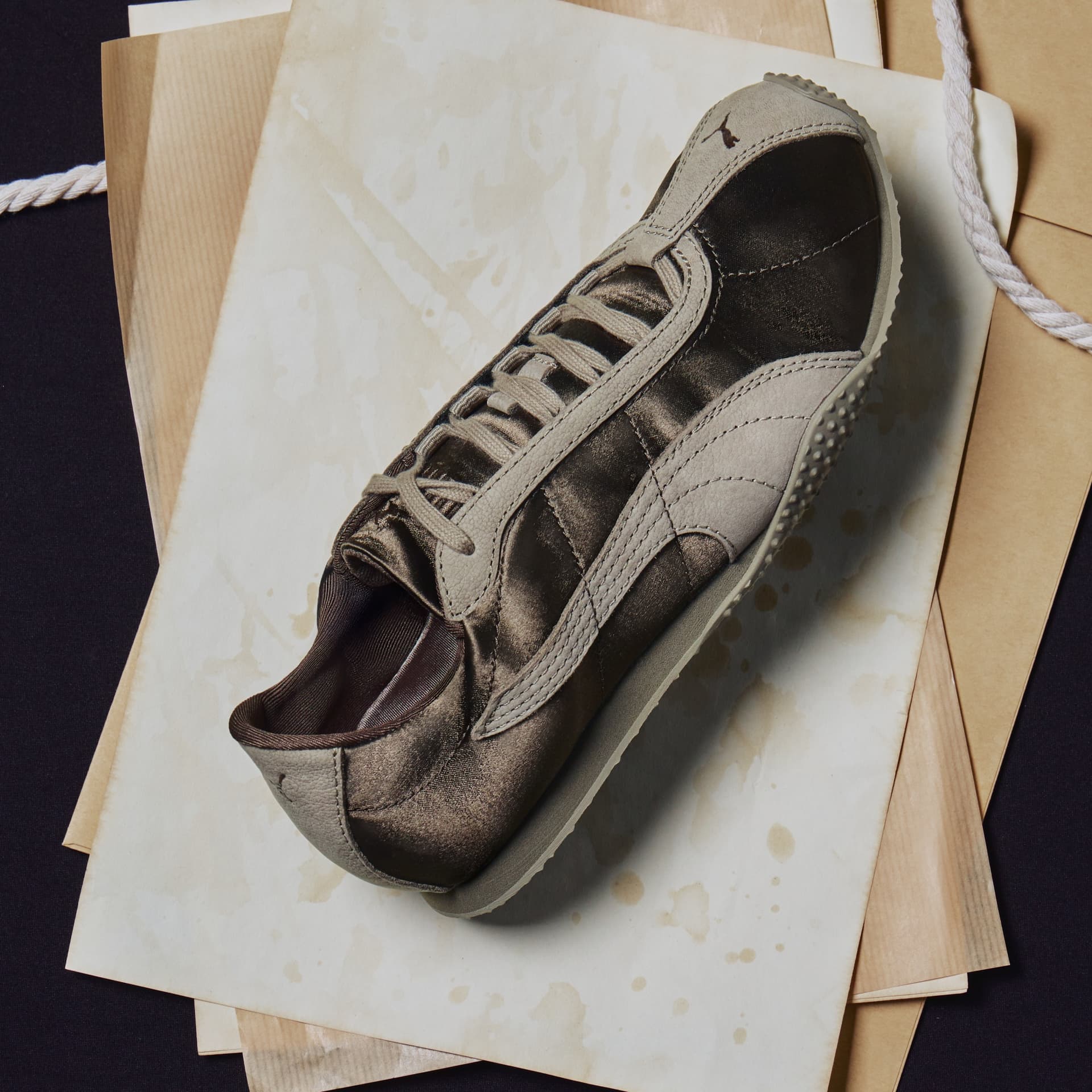 Кроссовки PUMA H Street Casual Shoes Low Top Dark Brown Women's - изображение 8