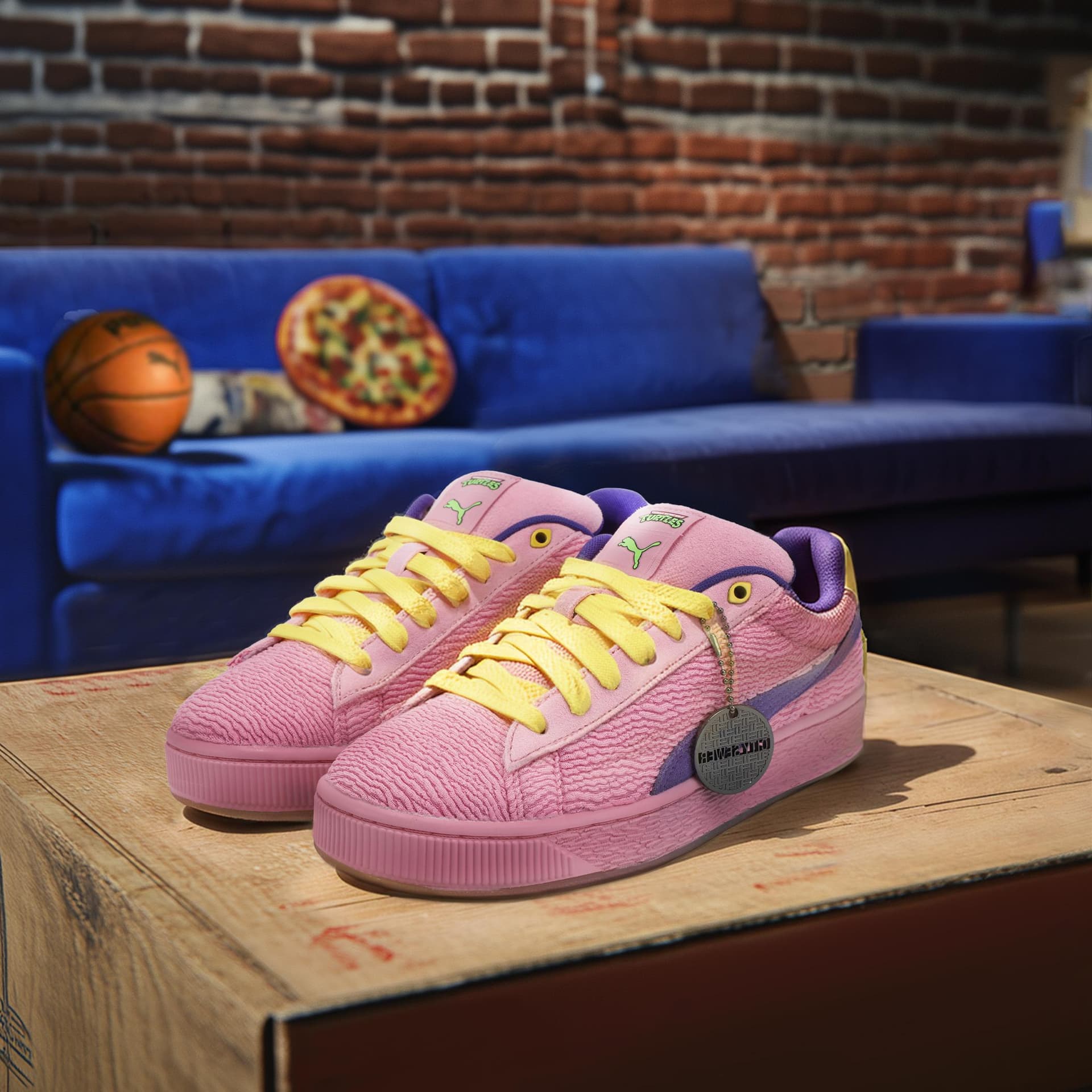 Кроссовки Tmnt x PUMA Suede XL 2 Pink - изображение 2