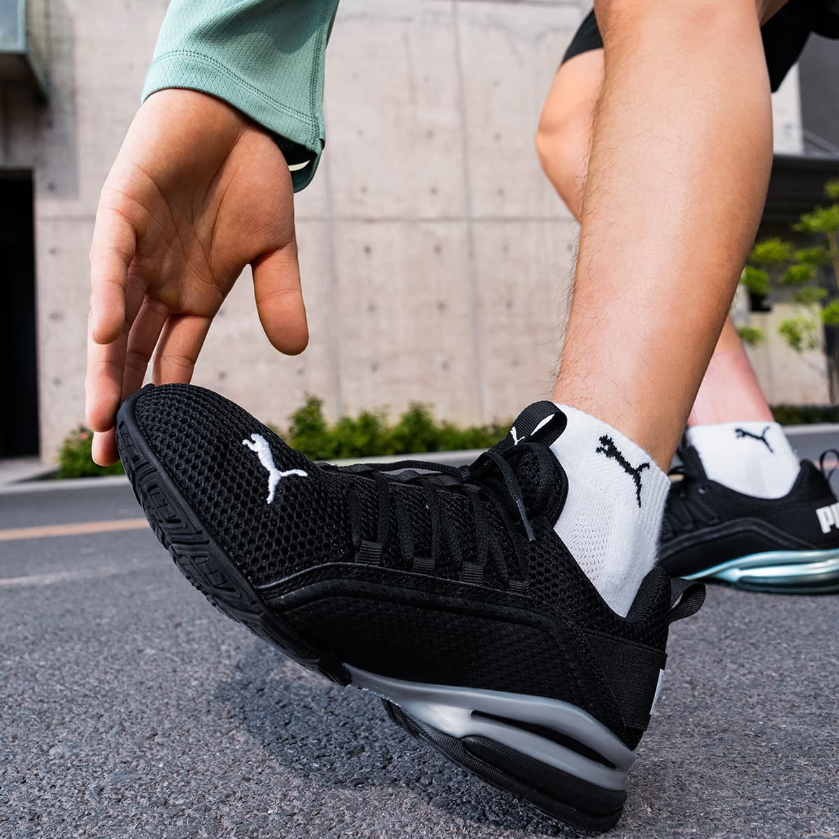 Кроссовки для спортзала PUMA Axelion Износостойкие Легкие Низкие Тренировочные Кроссовки Мужские Черные - изображение 7