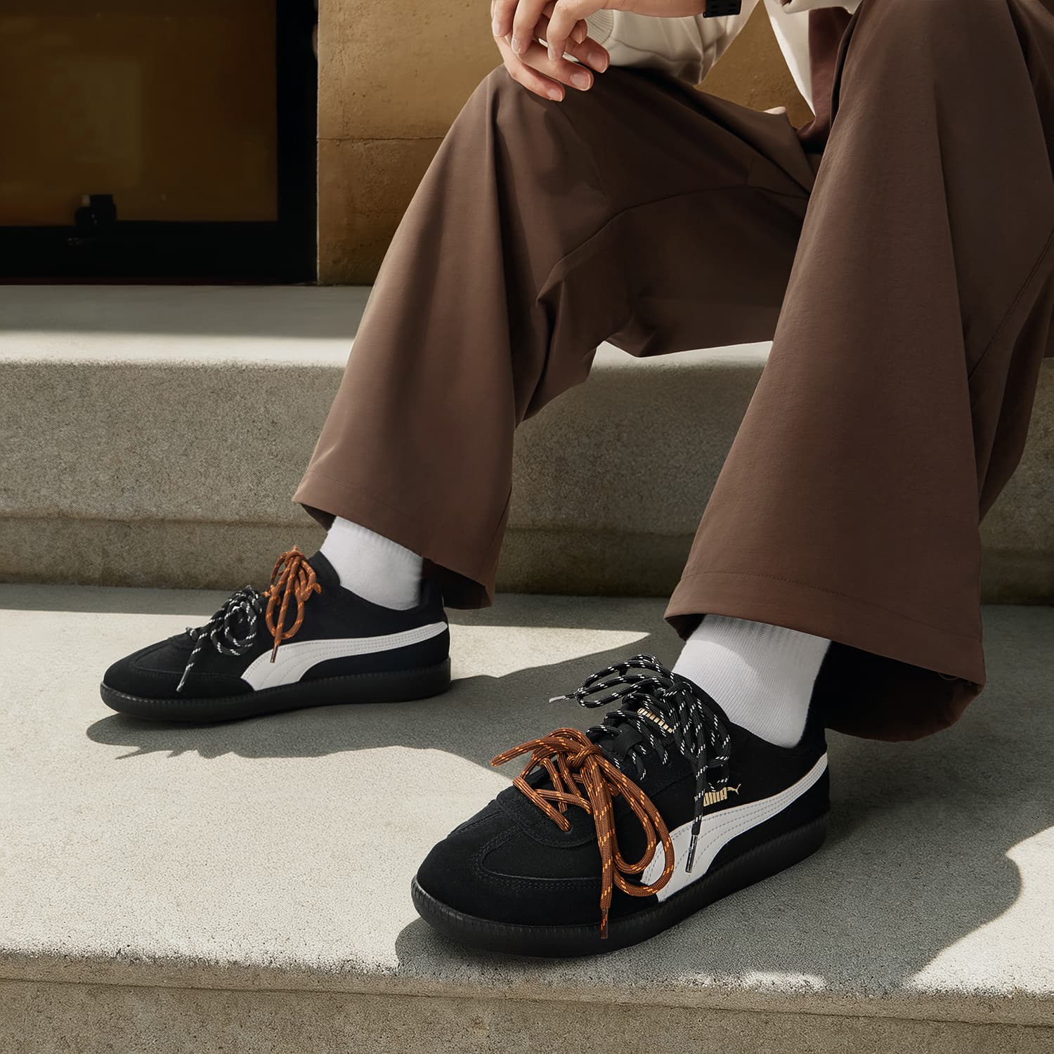 Кроссовки PUMA 9 T Low Топ Кеды немецкой армии (GAT) Унисекс Черный - изображение 6