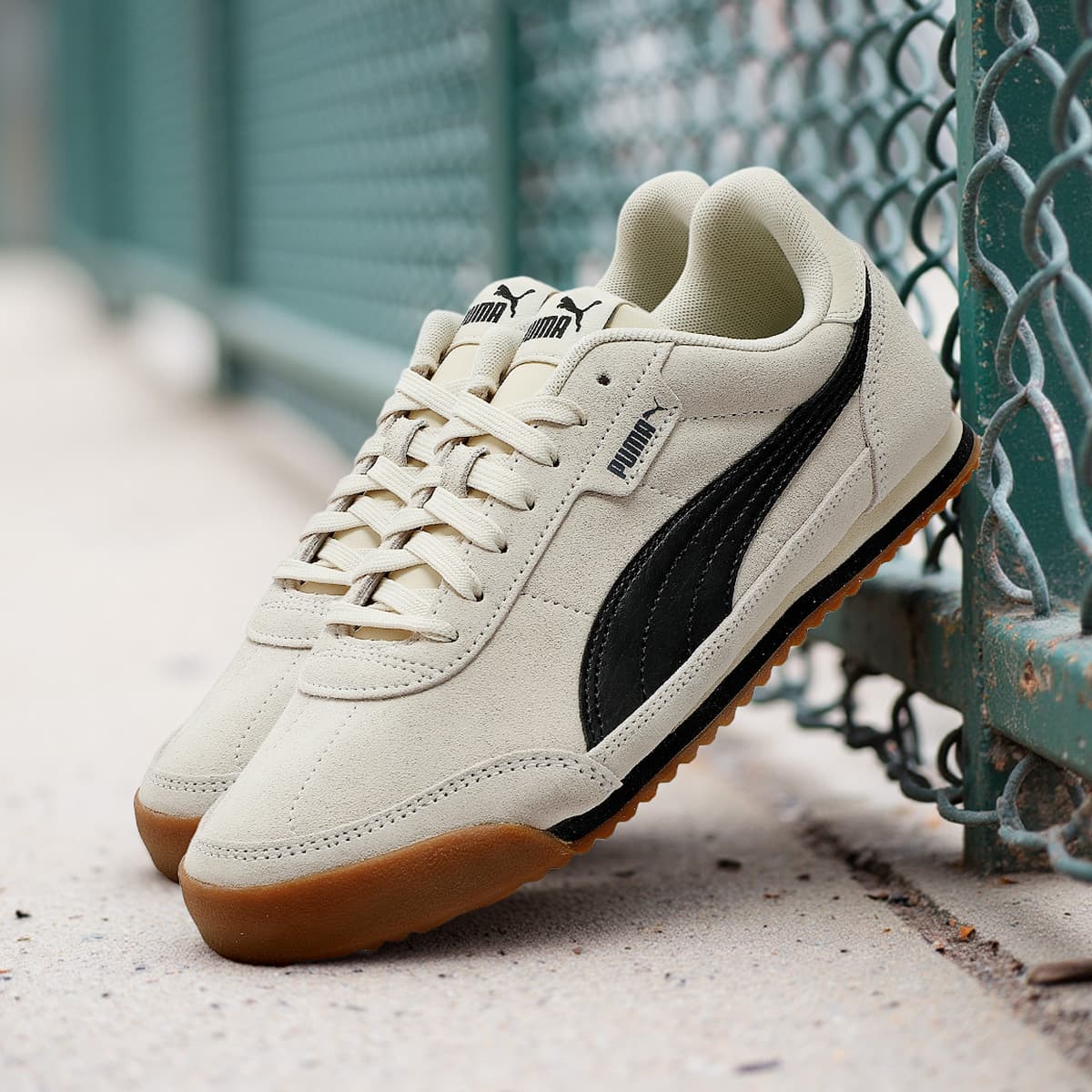 Кроссовки PUMA Turino 2 Замша Low Топ Повседневная обувь Унисекс Экрю - изображение 6
