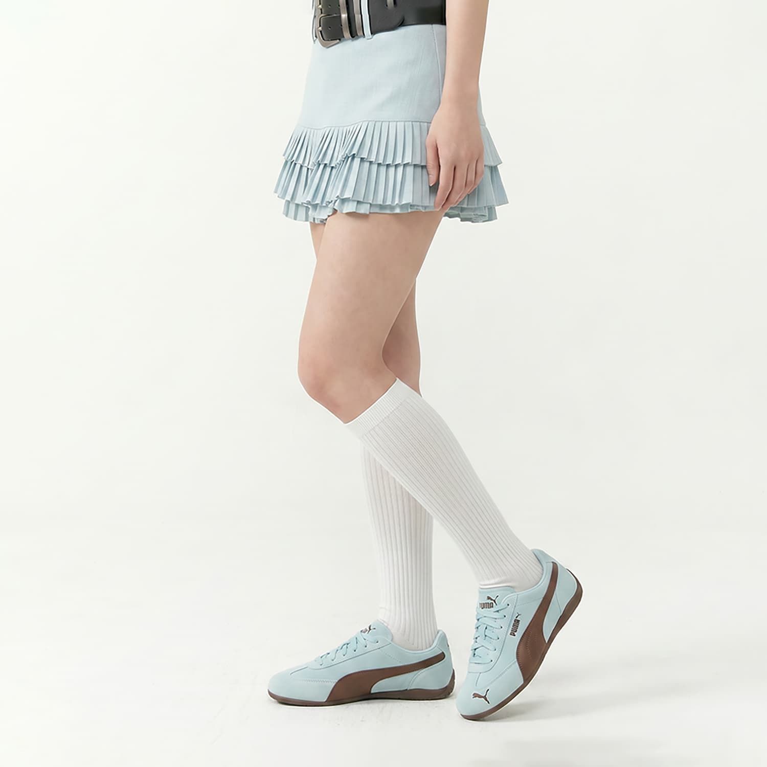 Кроссовки PUMA Speedcat Покрытие Баланс Легкий Лоу-топы Повседневная обувь Unisex Light Синий - изображение 6
