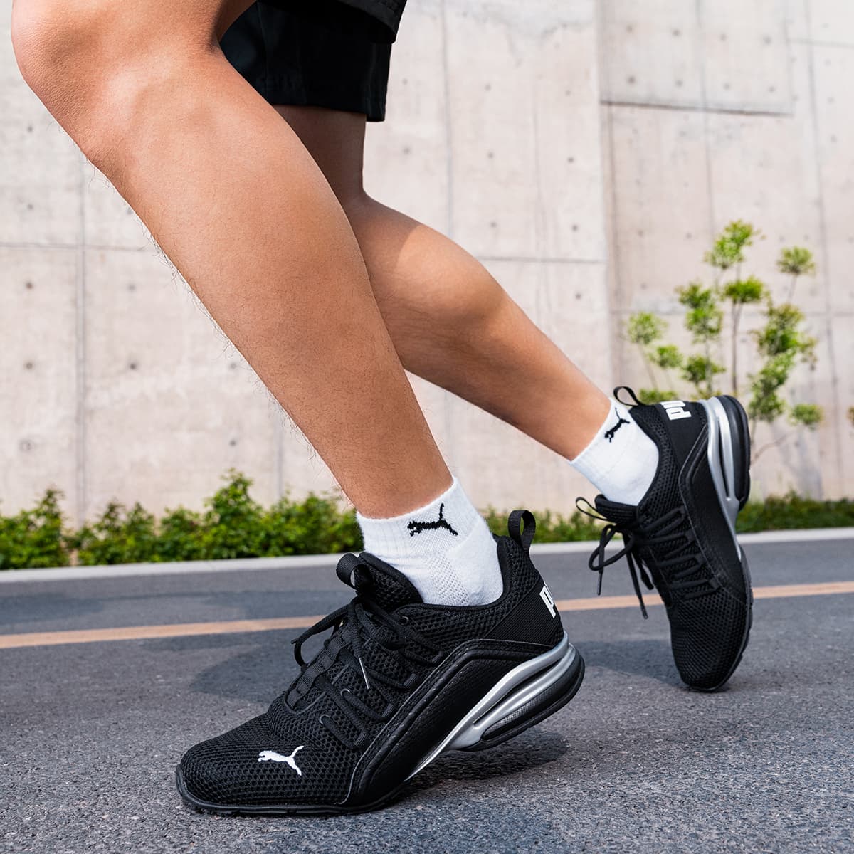 Кроссовки для спортзала PUMA Axelion Износостойкие Легкие Низкие Тренировочные Кроссовки Мужские Черные - изображение 8