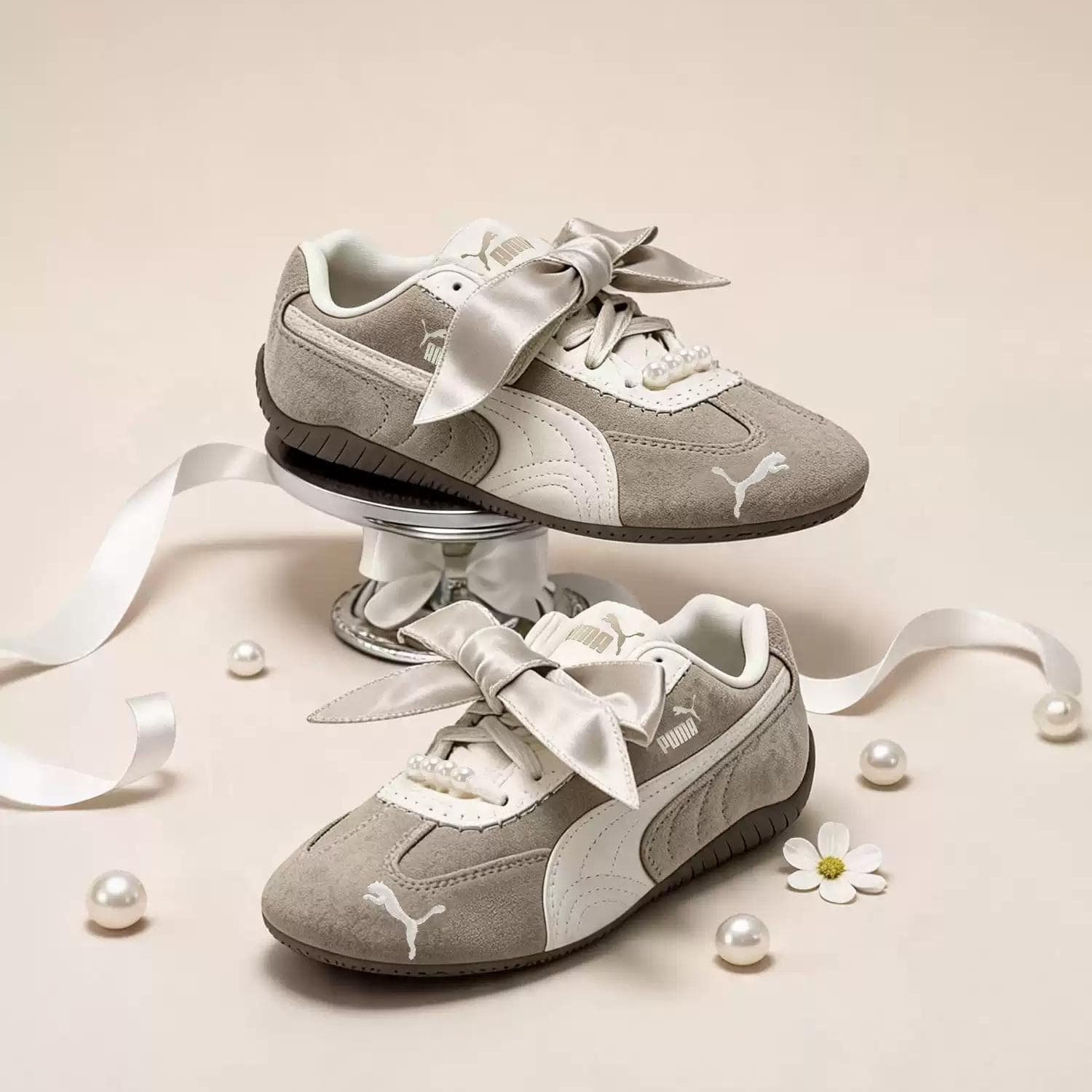 Кроссовки PUMA Speedcat Повседневная обувь Low Топ Светло-янтарный Женские - изображение 6