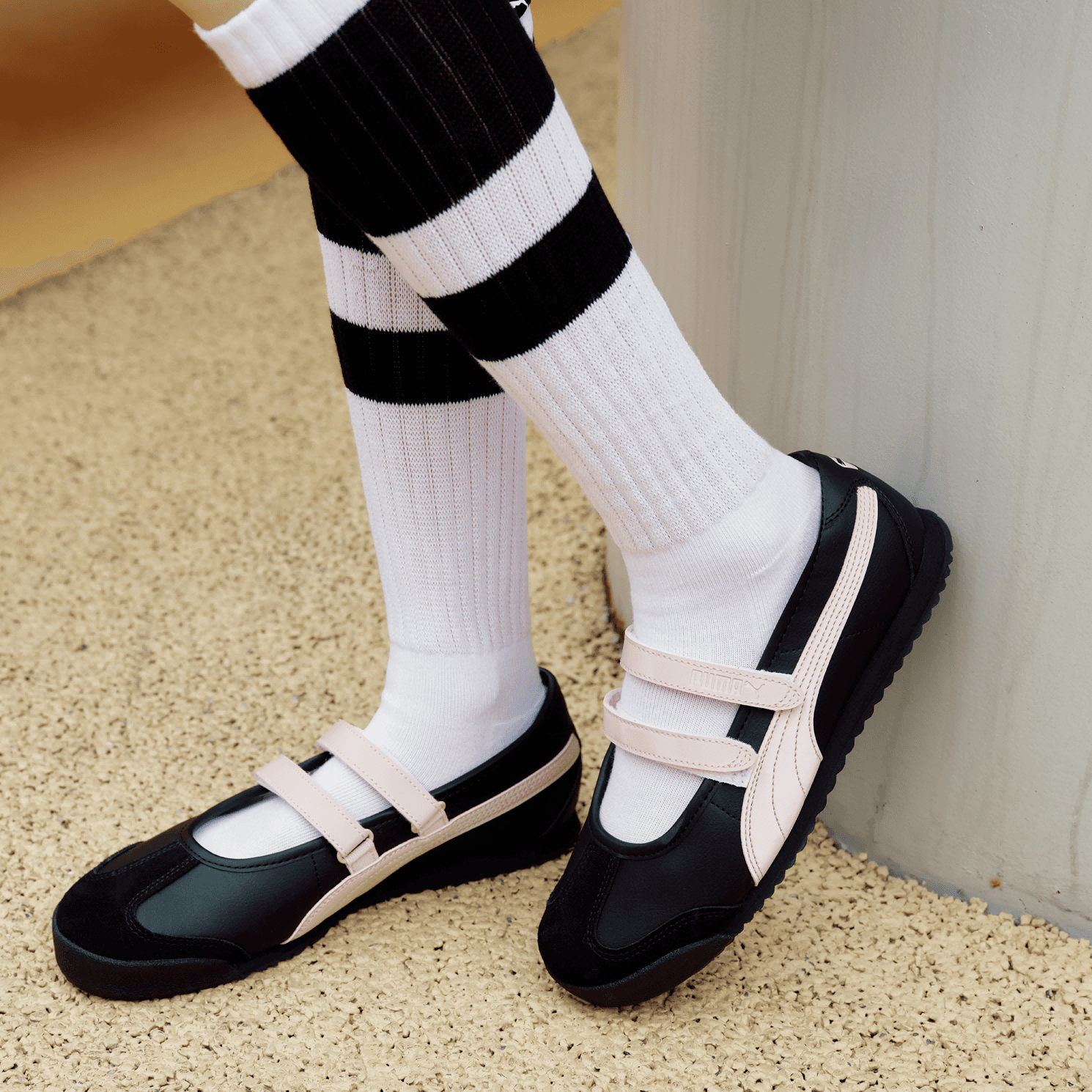 PUMA Turino 2 Туфли Мэри Джейн Женские Черно-розовый - изображение 6