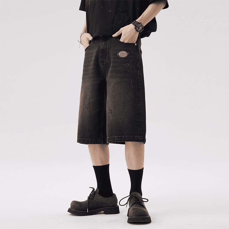 Джинсовые шорты Dickies Черные Серые Мужские Джинсовые Шорты - изображение 4