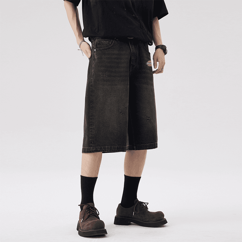 Джинсовые шорты Dickies Черные Серые Мужские Джинсовые Шорты - изображение 5