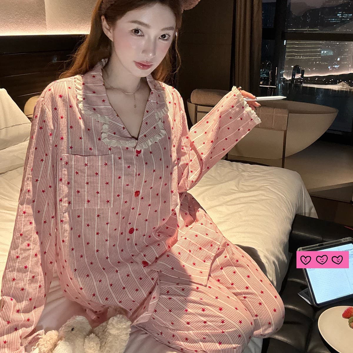 Пижама VINEY Pink Women's Pajama Sets VINEY Розовый Женские Пижамные Комплекты - изображение 4