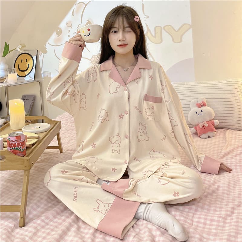 Пижама VINEY Pink Bunny Женские Пижамные Комплекты - изображение 3