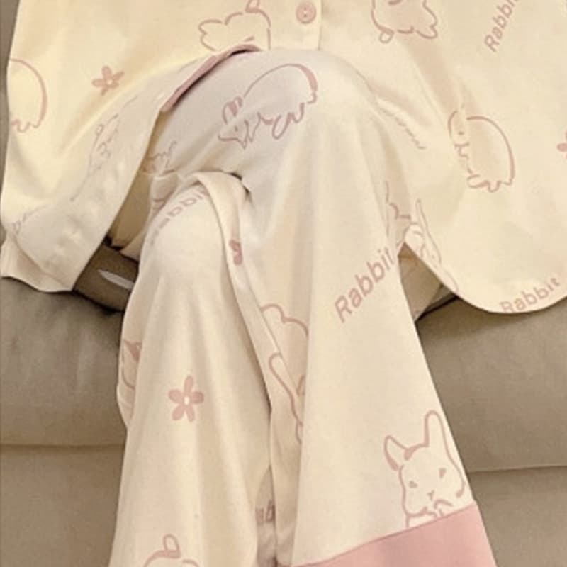 Пижама VINEY Pink Bunny Женские Пижамные Комплекты - изображение 6