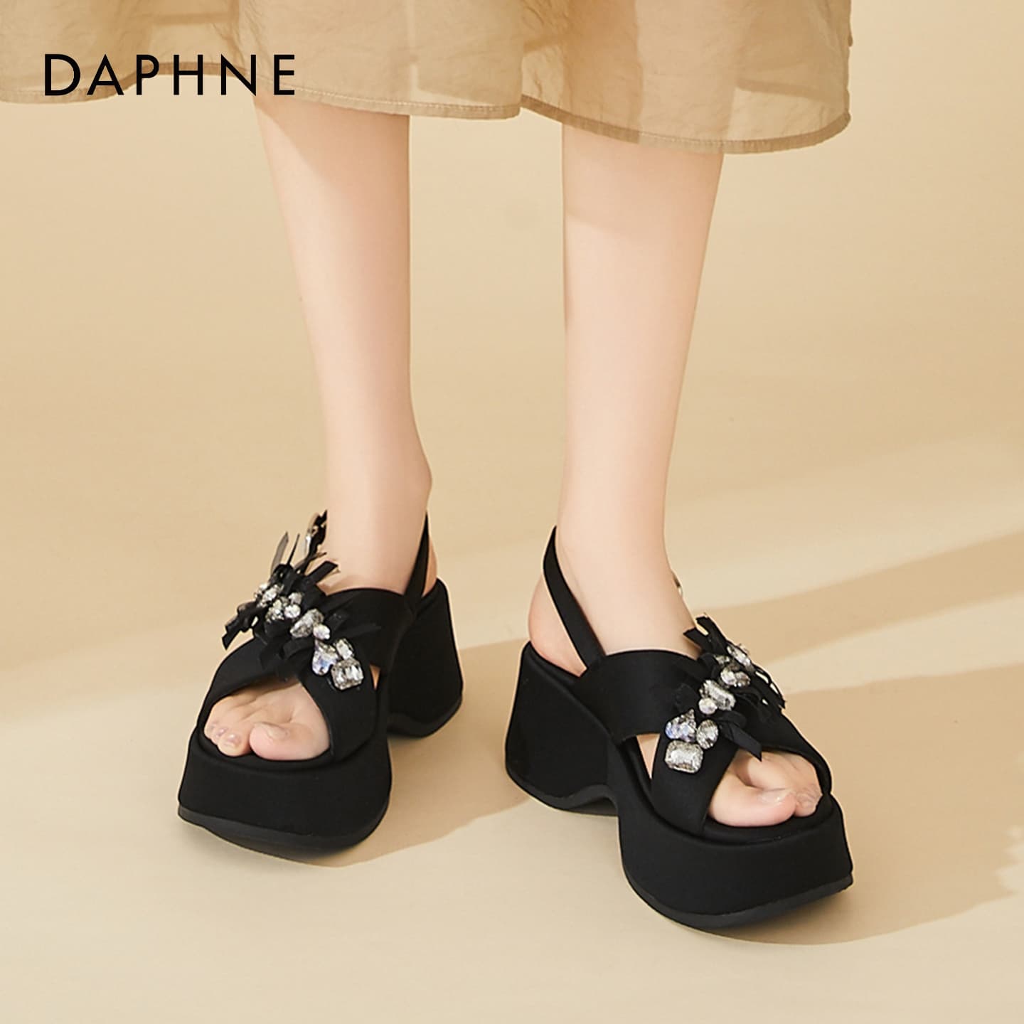 Шлёпанцы DAPHNE One Шнуровые Сандалии Женские - изображение 6