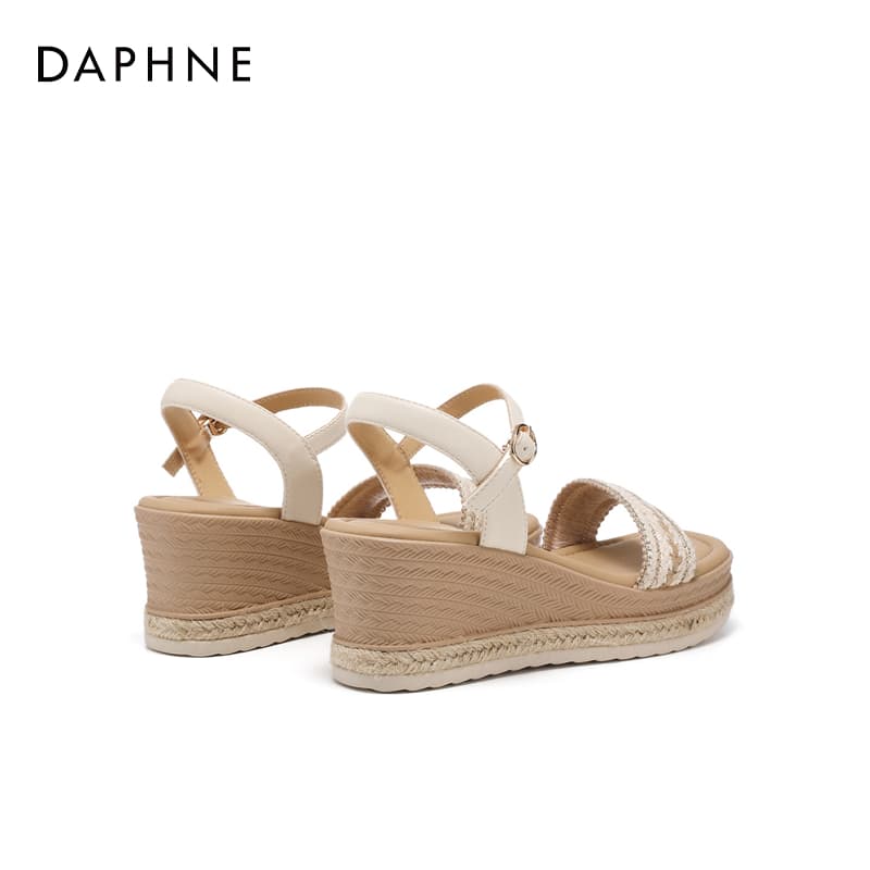Шлёпанцы DAPHNE Ткань One Шнуровка Сандалии 7 см Женские - изображение 2